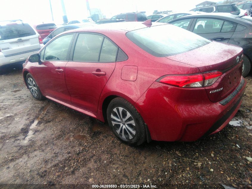 2022 TOYOTA COROLLA HYBRID LE - JTDEAMDE9NJ060019