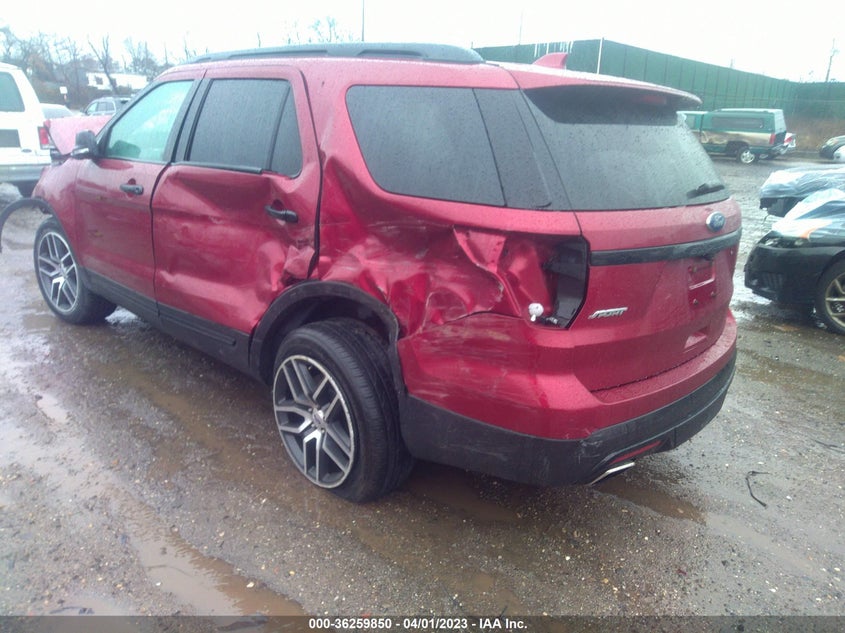 VIN 1FM5K8GT1HGD46880 2017 FORD EXPLORER SPORT