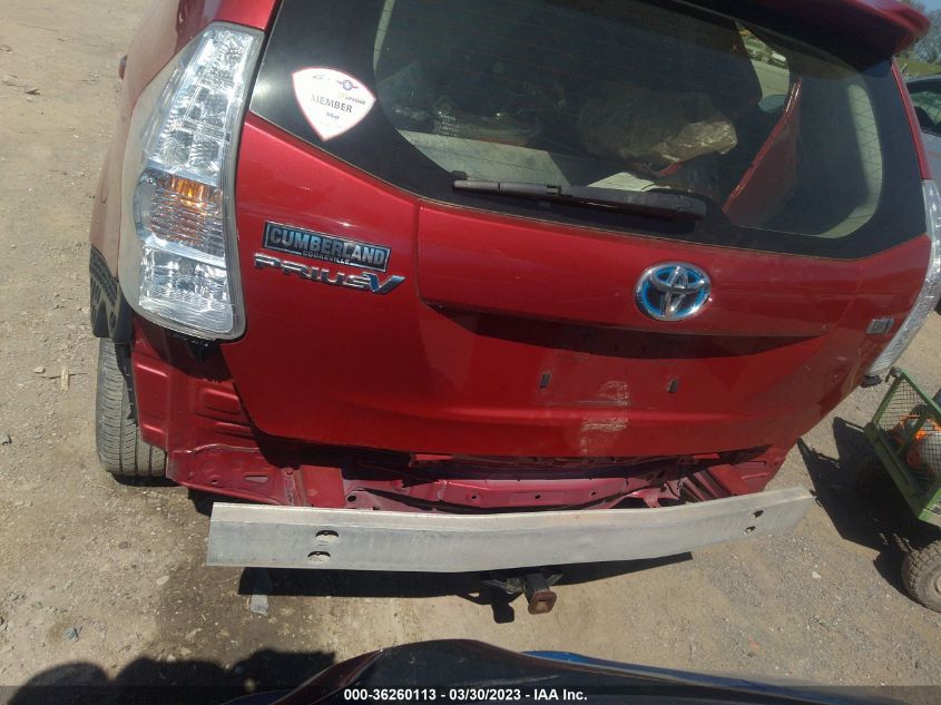 2013 TOYOTA PRIUS V TWO/THREE/FIVE - JTDZN3EU5D3228392