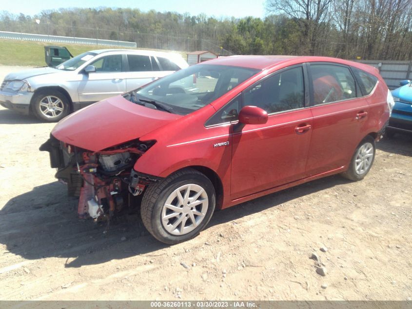 2013 TOYOTA PRIUS V TWO/THREE/FIVE - JTDZN3EU5D3228392