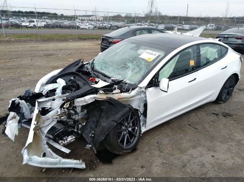 2022 TESLA MODEL 3 LONG RANGE - 5YJ3E1EB2NF113469