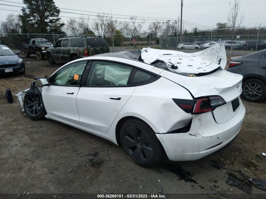 2022 TESLA MODEL 3 LONG RANGE - 5YJ3E1EB2NF113469