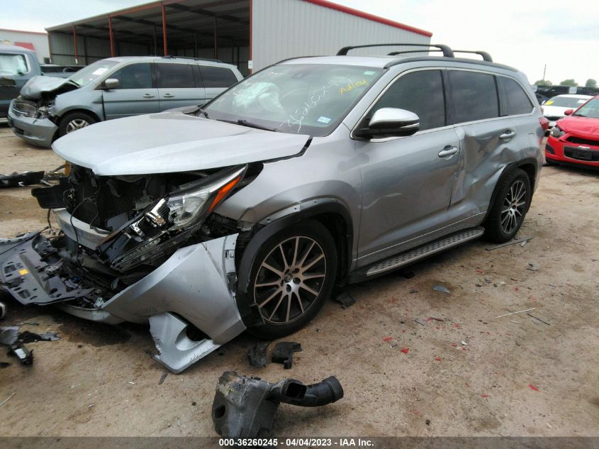 2017 TOYOTA HIGHLANDER XLE/SE - 5TDKZRFH3HS517950