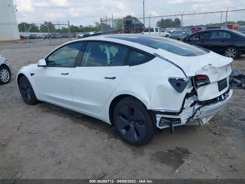 2022 TESLA MODEL 3 - 5YJ3E1EA0NF319896