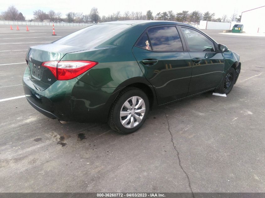 2016 TOYOTA COROLLA L/LE/S/S PLUS/LE PLUS - 5YFBURHE8GP390038