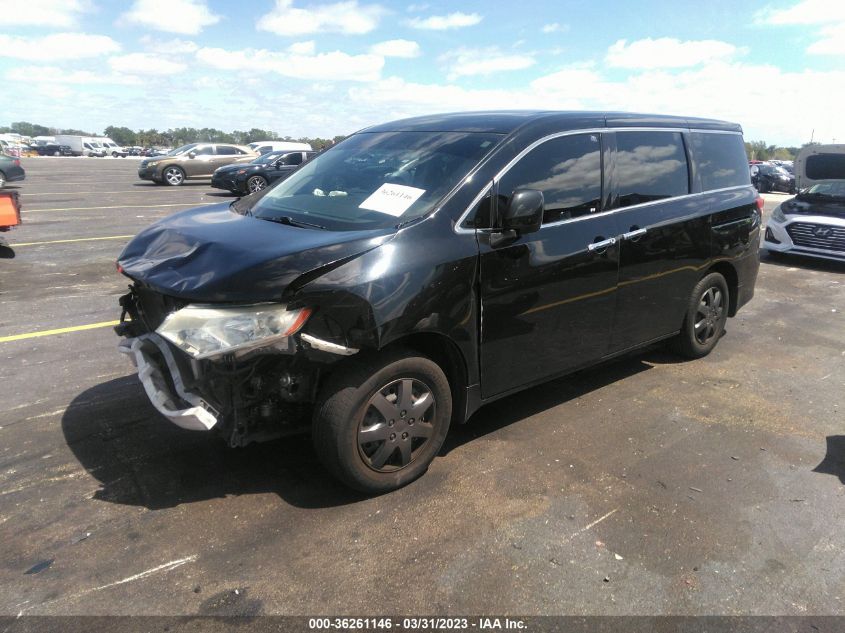 2013 NISSAN QUEST S - JN8AE2KP1D9071578