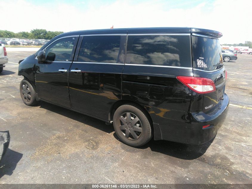 2013 NISSAN QUEST S - JN8AE2KP1D9071578