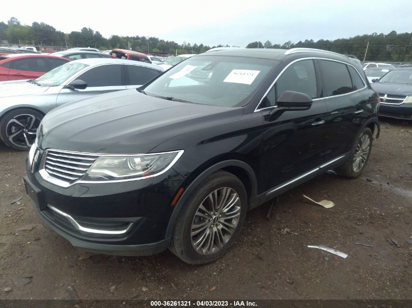 2016 LINCOLN MKX RESERVE - 2LMTJ8LRXGBL89595