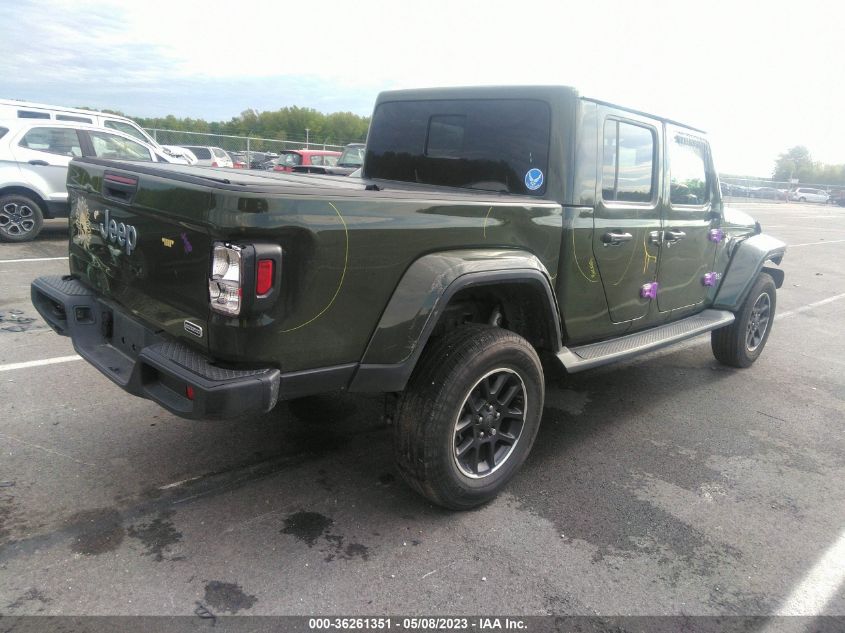 2021 JEEP GLADIATOR OVERLAND - 1C6HJTFG9ML620315