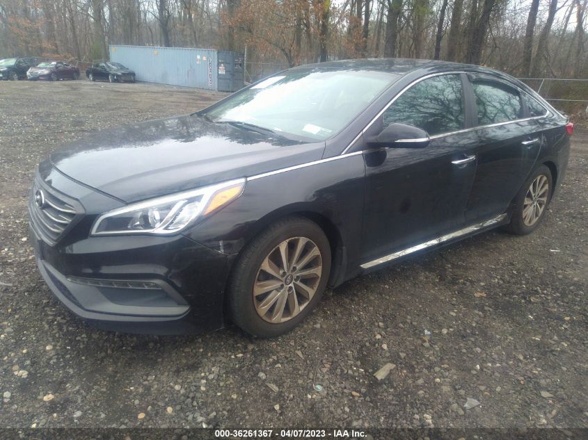 2015 HYUNDAI SONATA 2.4L SPORT - 5NPE34AF5FH065865