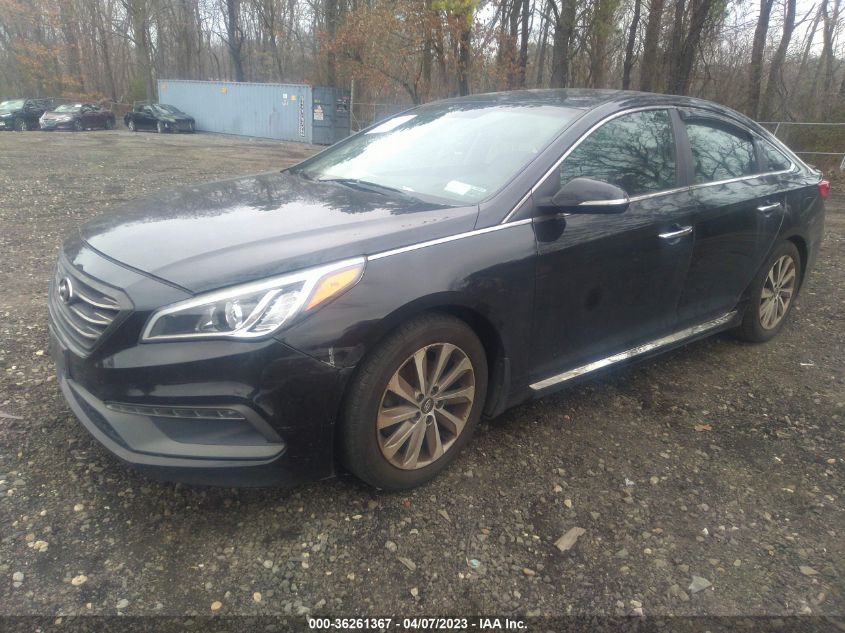 2015 HYUNDAI SONATA 2.4L SPORT - 5NPE34AF5FH065865