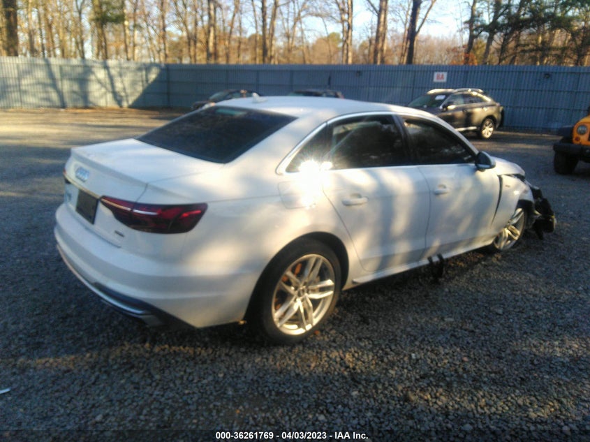 VIN WAUDNAF40LN005674 2020 AUDI A4 PREMIUM