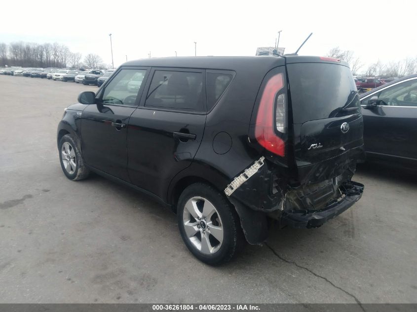 2017 KIA SOUL BASE - KNDJN2A24H7411129