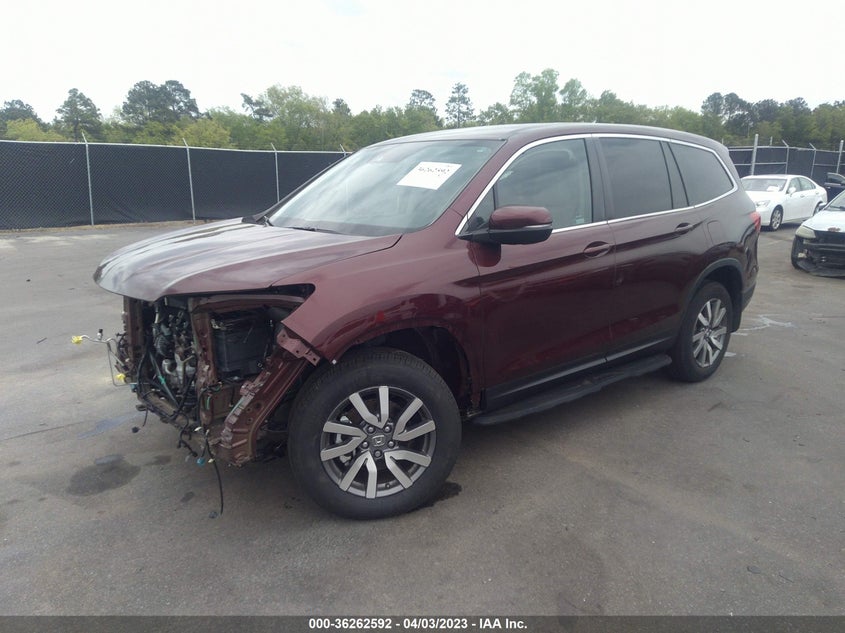 VIN 5FNYF6H39MB027367 2021 HONDA PILOT EX