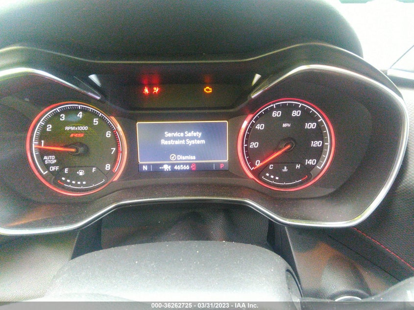 VIN KL79MTSL4MB124638 2021 CHEVROLET TRAILBLAZER RS