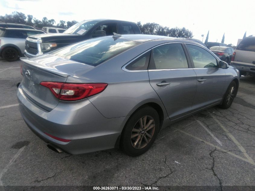 2015 HYUNDAI SONATA 2.4L SE - 5NPE24AF4FH218030