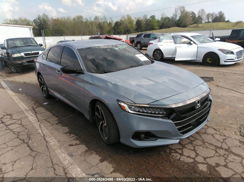 2021 HONDA ACCORD SEDAN SPORT - 1HGCV1F35MA006027