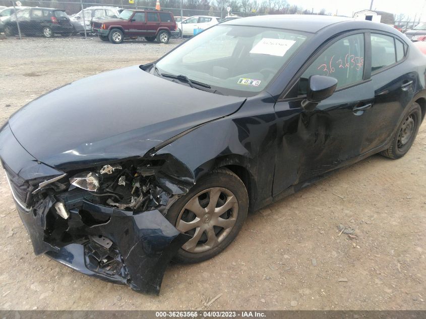 2015 MAZDA MAZDA3 I SPORT - JM1BM1U71F1264387