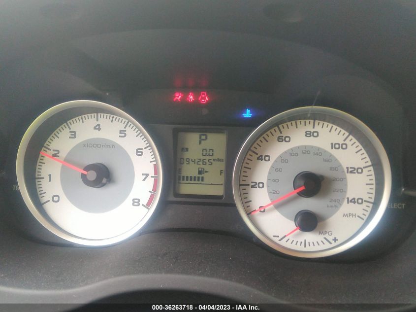 2013 SUBARU IMPREZA WAGON 2.0I PREMIUM - JF1GPAC67D2892554