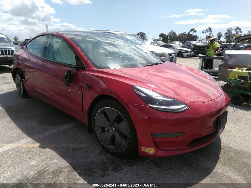 2022 TESLA MODEL 3 - 5YJ3E1EAXNF132634