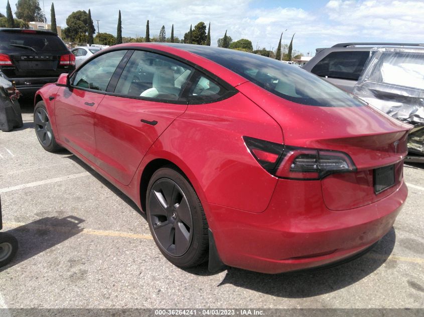 2022 TESLA MODEL 3 - 5YJ3E1EAXNF132634