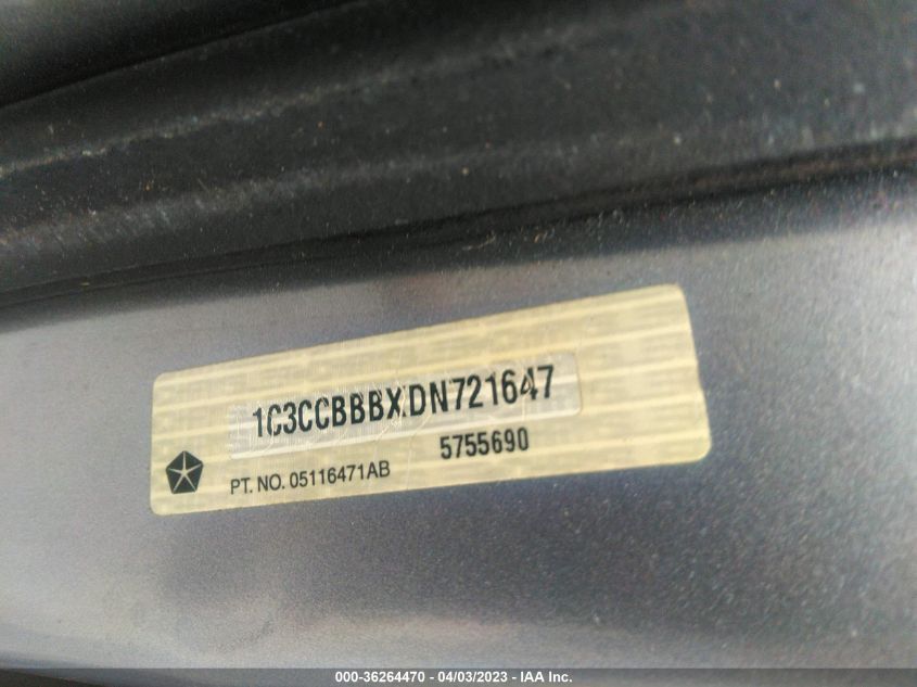 2013 CHRYSLER 200 TOURING - 1C3CCBBBXDN721647