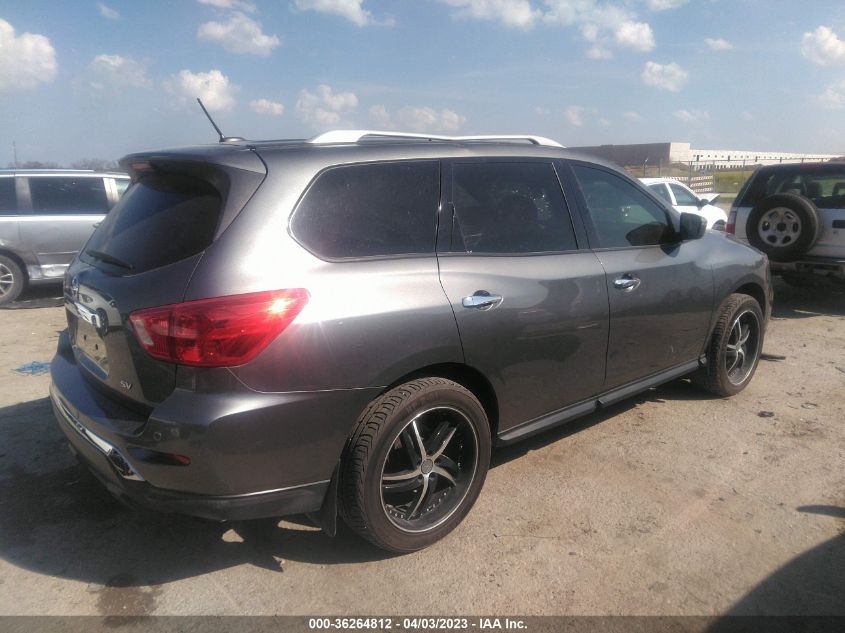 2017 NISSAN PATHFINDER SV - 5N1DR2MN6HC647694