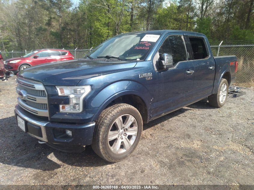 2015 FORD F-150 PLATINUM - 1FTEW1EF5FFA76486