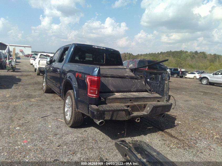 2015 FORD F-150 PLATINUM - 1FTEW1EF5FFA76486