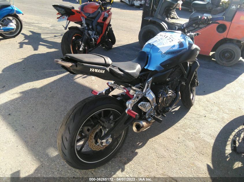 2017 YAMAHA FZ07 C JYARM06Y0HA003930