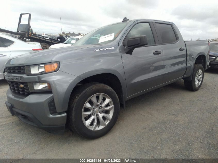 2021 CHEVROLET SILVERADO 1500 CUSTOM - 3GCPWBEK1MG299518