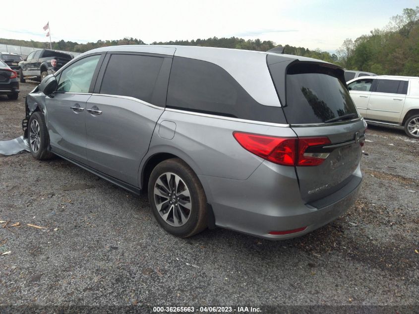 2021 HONDA ODYSSEY EX-L - 5FNRL6H74MB016762