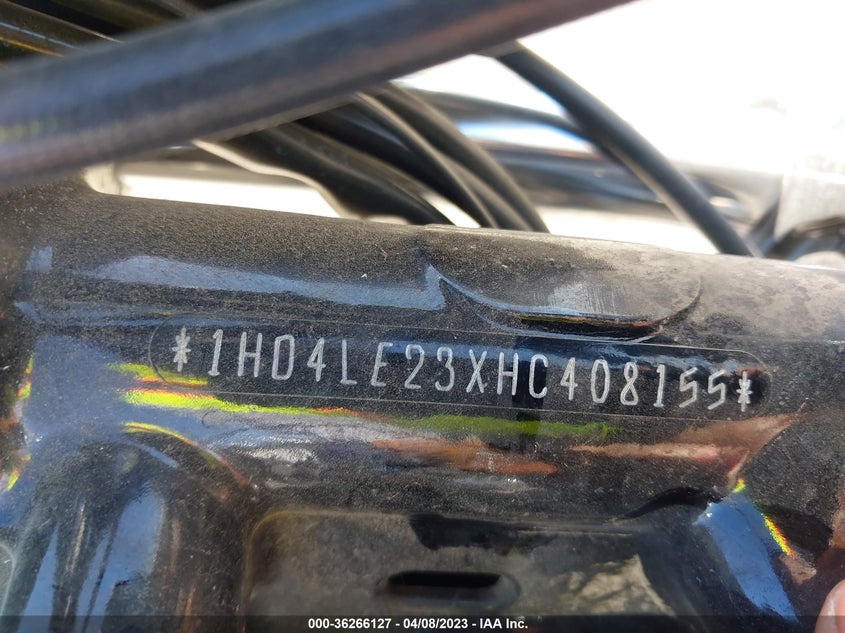 VIN 1HD4LE23XHC408155 2017 HARLEY-DAVIDSON XL883 IRON 883