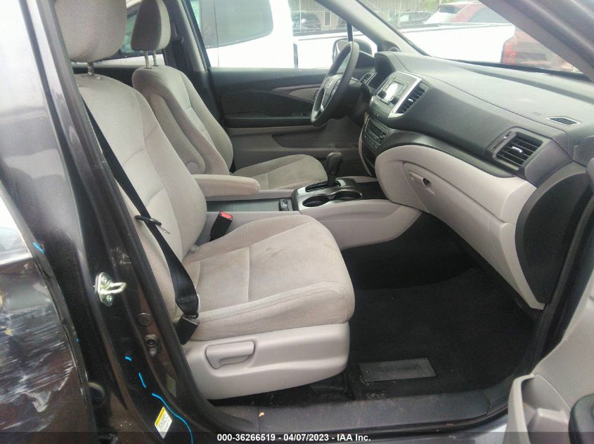 2016 HONDA PILOT LX - 5FNYF6H17GB067417