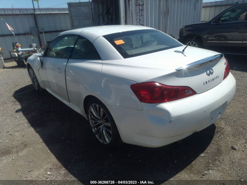 2013 INFINITI G37 CONVERTIBLE BASE JN1CV6FE0DM772505