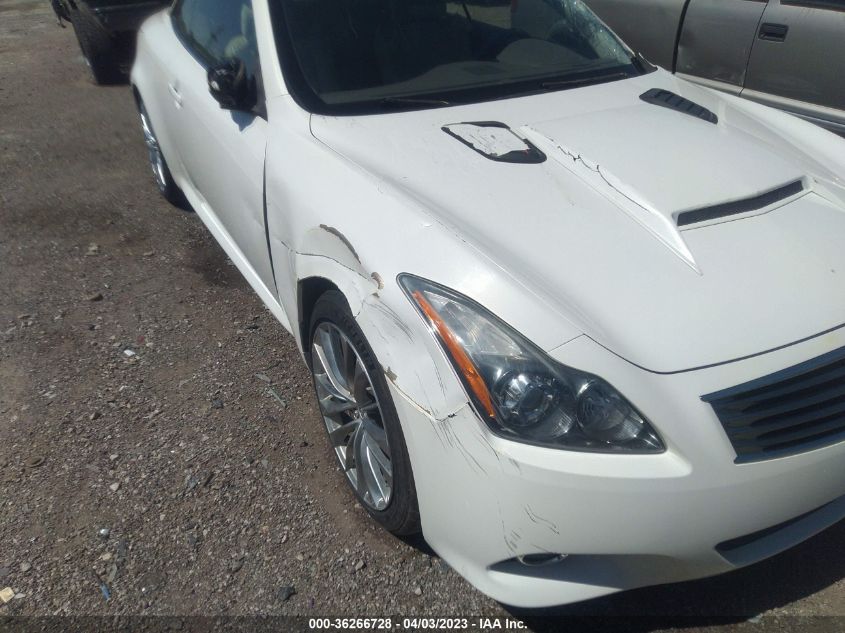 2013 INFINITI G37 CONVERTIBLE BASE JN1CV6FE0DM772505