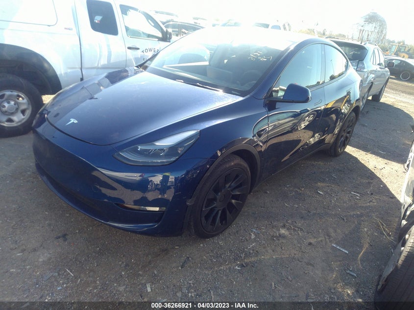 VIN 7SAYGDEEXNF541255 2022 TESLA MODEL Y LONG RANGE