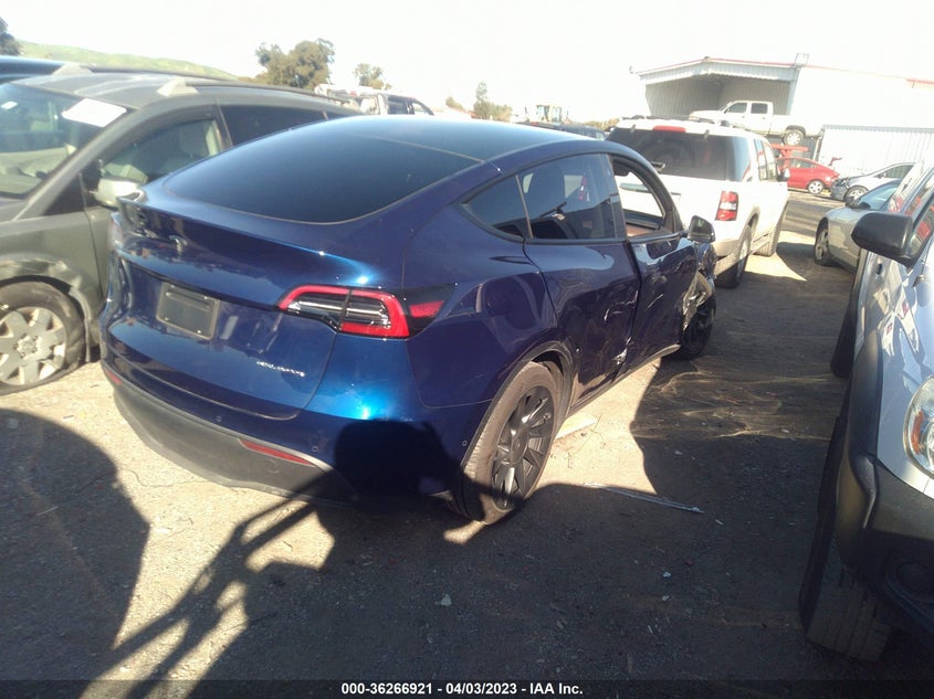 VIN 7SAYGDEEXNF541255 2022 TESLA MODEL Y LONG RANGE