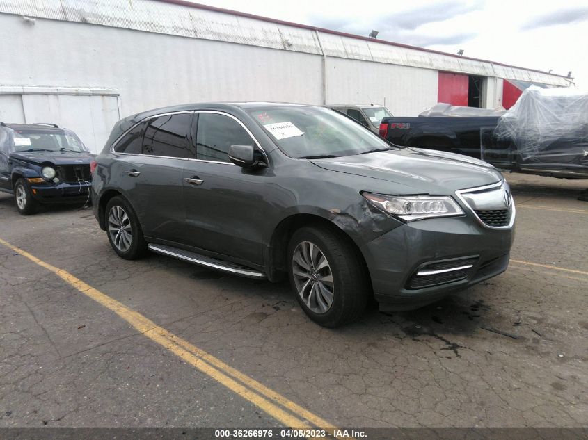 2014 ACURA MDX TECH PKG - 5FRYD4H42EB032851