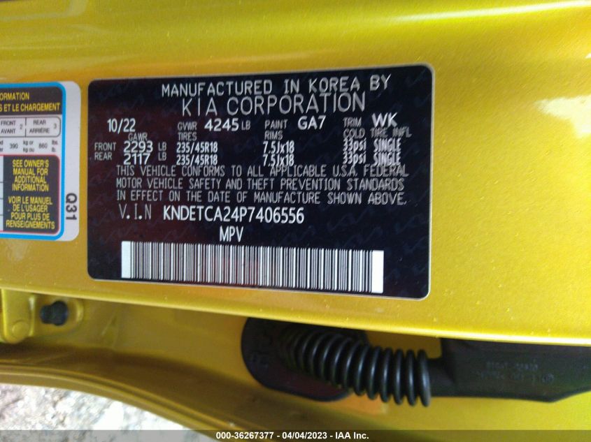 2023 KIA SELTOS SX - KNDETCA24P7406556
