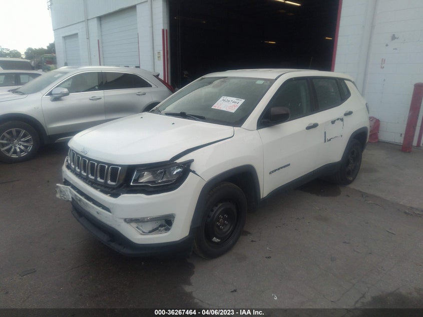 VIN 3C4NJCAB0JT263310 2018 JEEP COMPASS SPORT