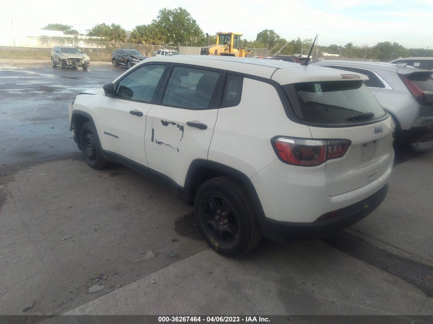 VIN 3C4NJCAB0JT263310 2018 JEEP COMPASS SPORT