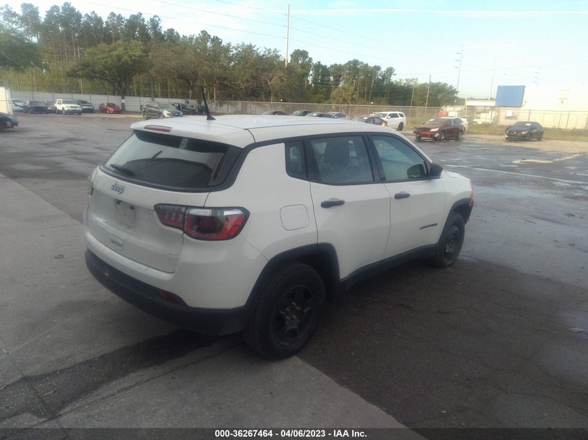 VIN 3C4NJCAB0JT263310 2018 JEEP COMPASS SPORT