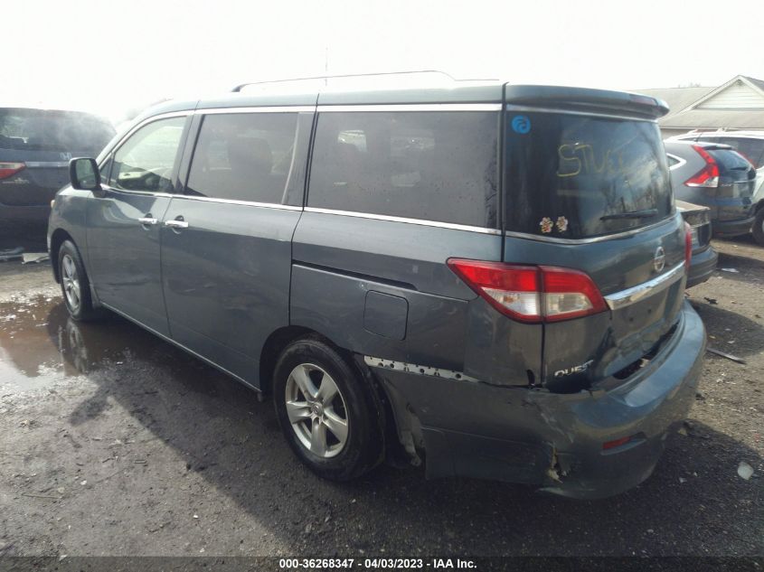 2013 NISSAN QUEST SV - JN8AE2KP8D9063428