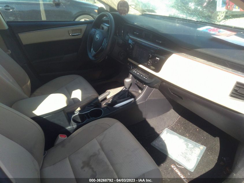2015 TOYOTA COROLLA LE - 2T1BURHE4FC321667
