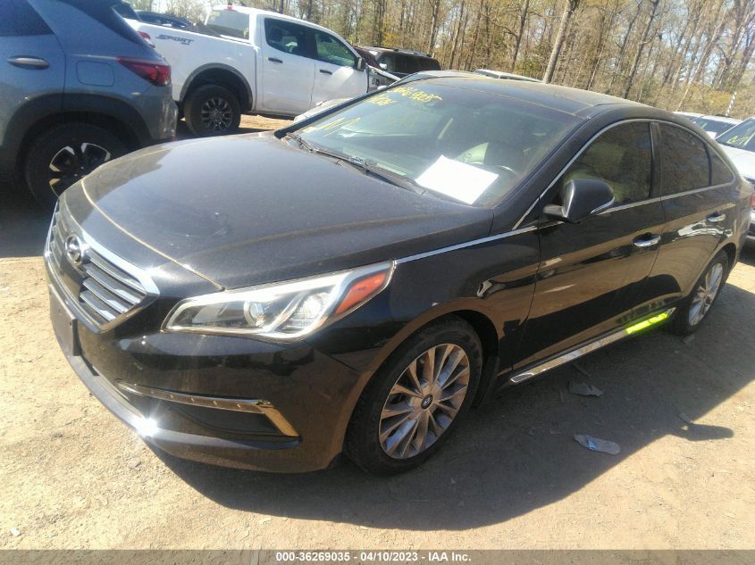 2015 HYUNDAI SONATA 2.4L LIMITED - 5NPE34AF3FH139395