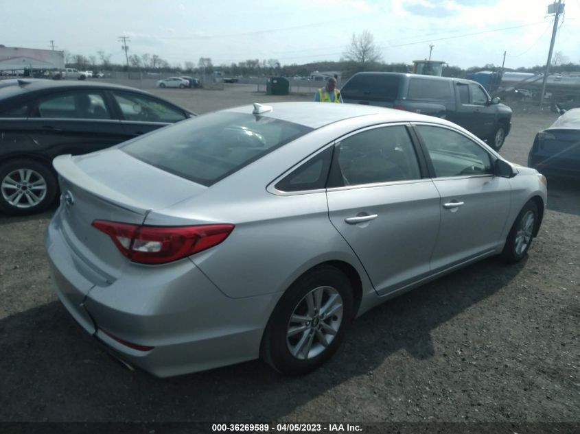 2015 HYUNDAI SONATA 2.4L SE - 5NPE24AF4FH211529