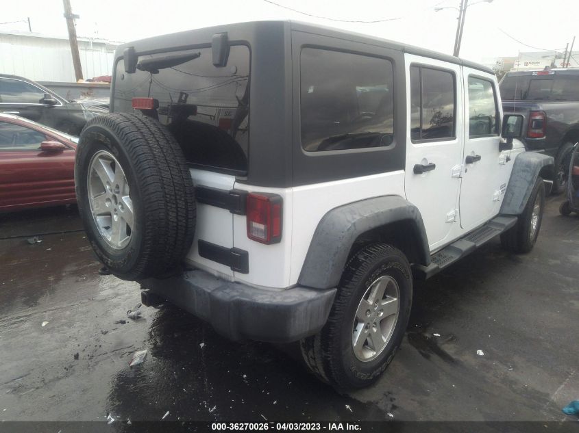 2016 JEEP WRANGLER UNLIMITED SPORT - 1C4BJWDG9GL177817