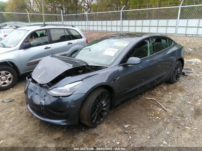 2022 TESLA MODEL 3 PERFORMANCE - 5YJ3E1EC2NF354487