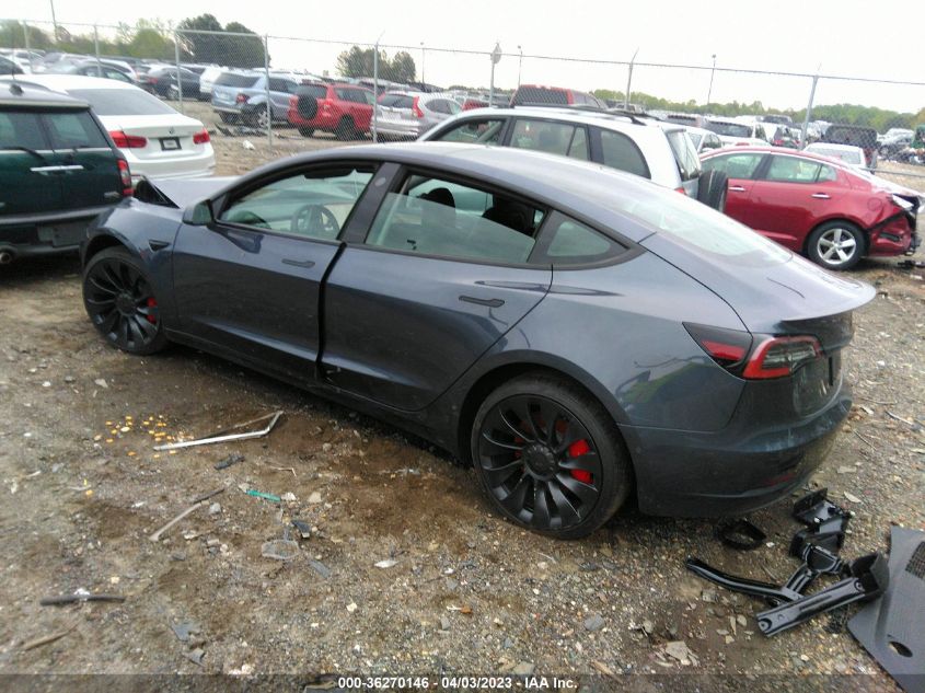 2022 TESLA MODEL 3 PERFORMANCE - 5YJ3E1EC2NF354487